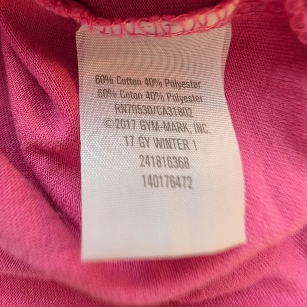 Gymboree Girls Pink Long-Sleeve Tee with Colorful 